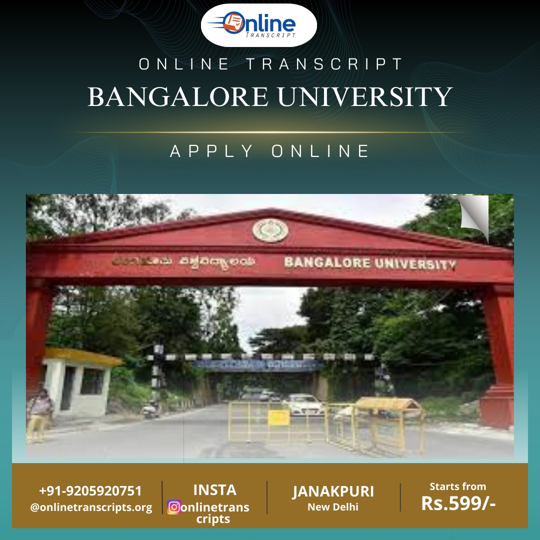 What Is The Procedure To Get Transcript From Bangalore University