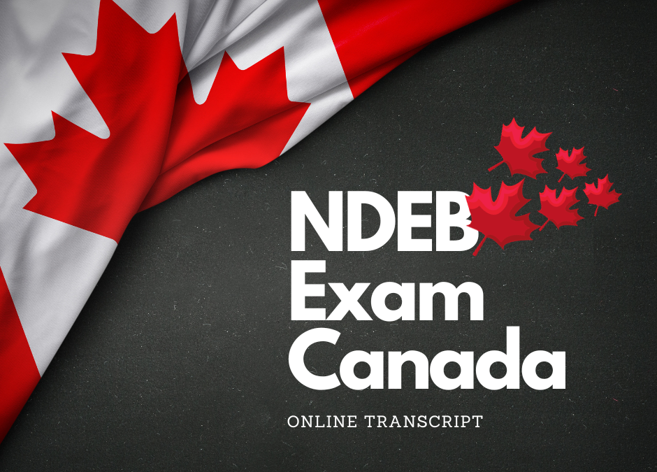 NDEB Examination Online Transcripts