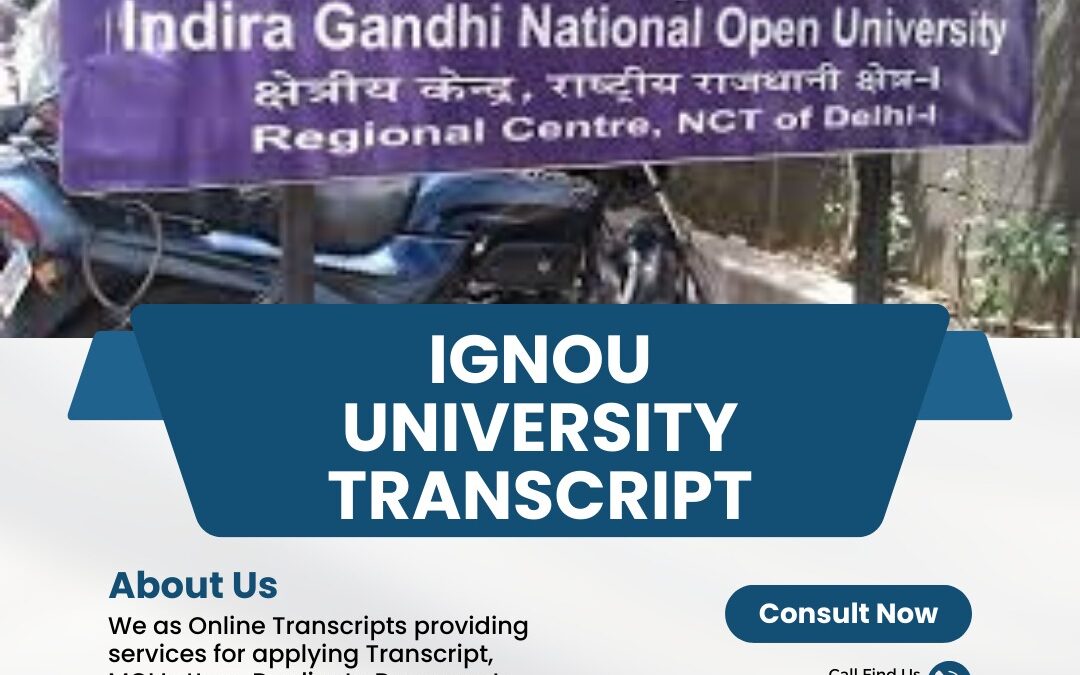 Indira Gandhi National Open University Transcript