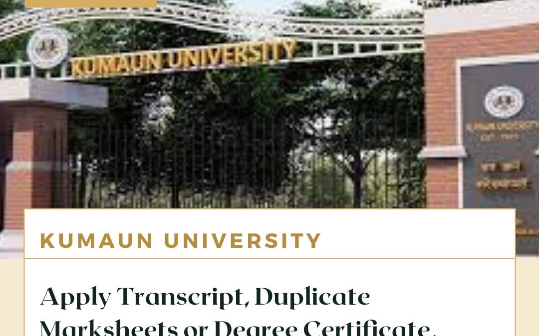 How can I get a duplicate certificate from Kumaun University?