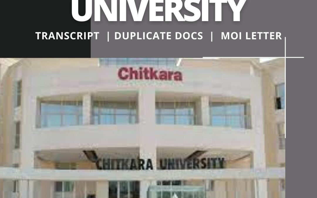 How do you get a transcript from Chitkara University?