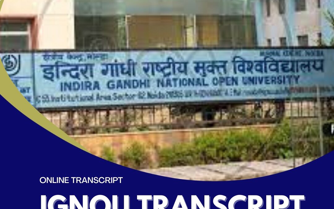 What documents required for applying transcript from IGNOU?