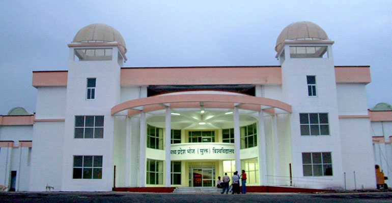 What is the procedure for apply transcript from Madhya Pradesh Bhoj Open University?