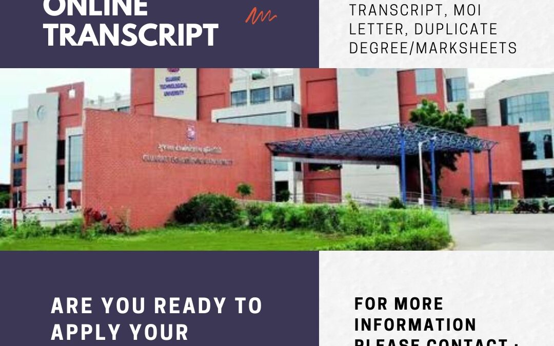 What is procedure for getting a transcript from Gujarat Technological University for WES? How much time will it take to receive it?