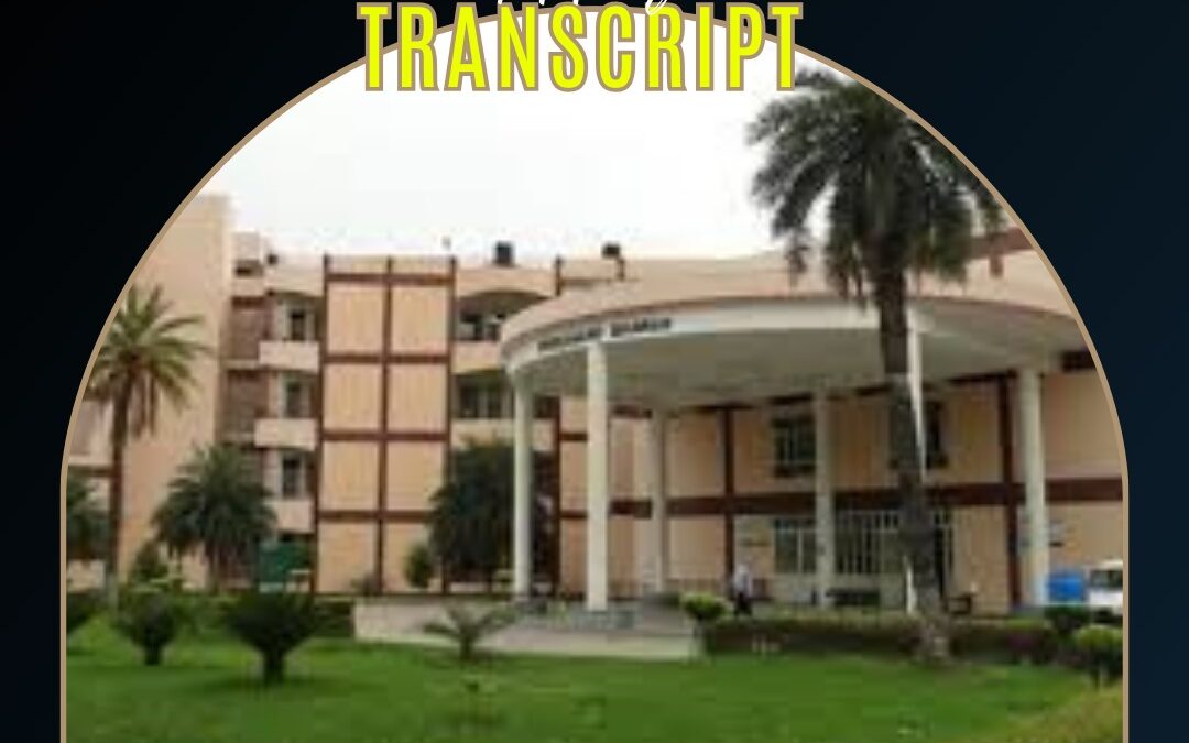 How do I send a transcript from Guru Jambheshwar University Hisar to WES Canada?