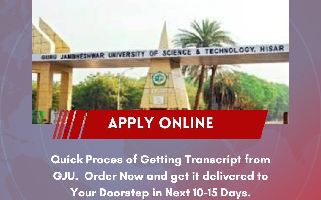 What is the process for getting a sealed transcript from Guru Jambheshwar University of Science and Technology for sending World Education Service (WES) Canada?