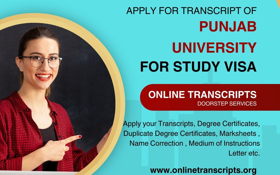 How can I get my transcript from Punjab University online and without personally going there?