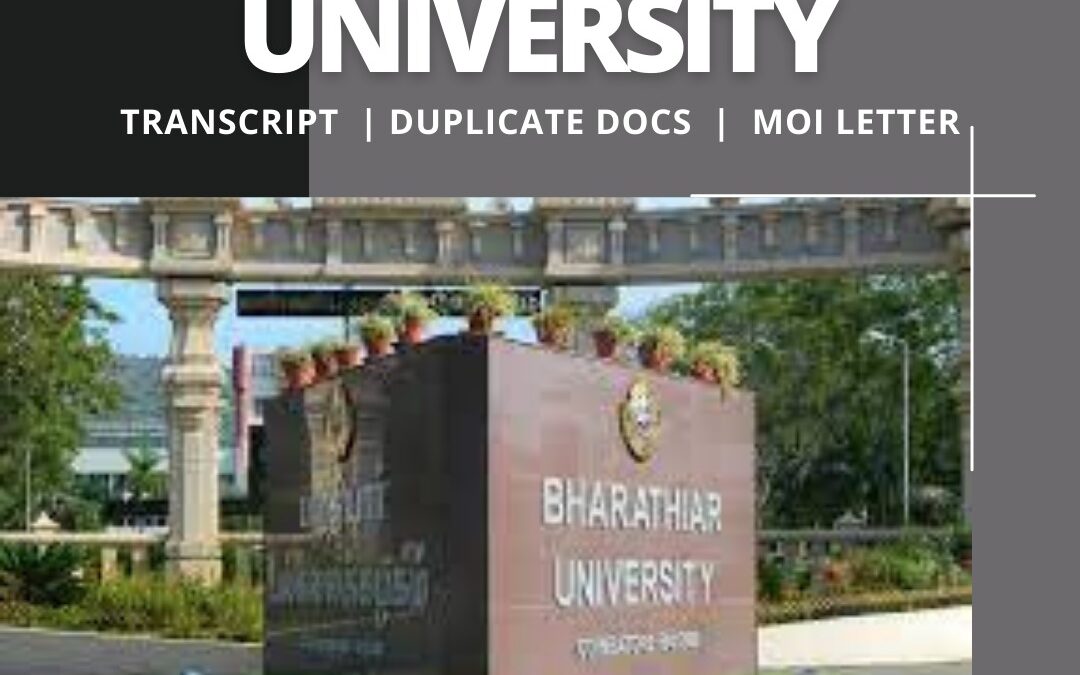 What is the Bharathiar University transcript fees for WES?