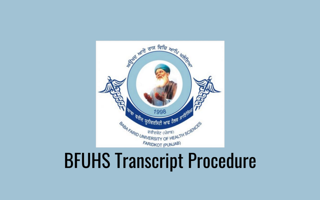 BFUHS Official Academic Transcript