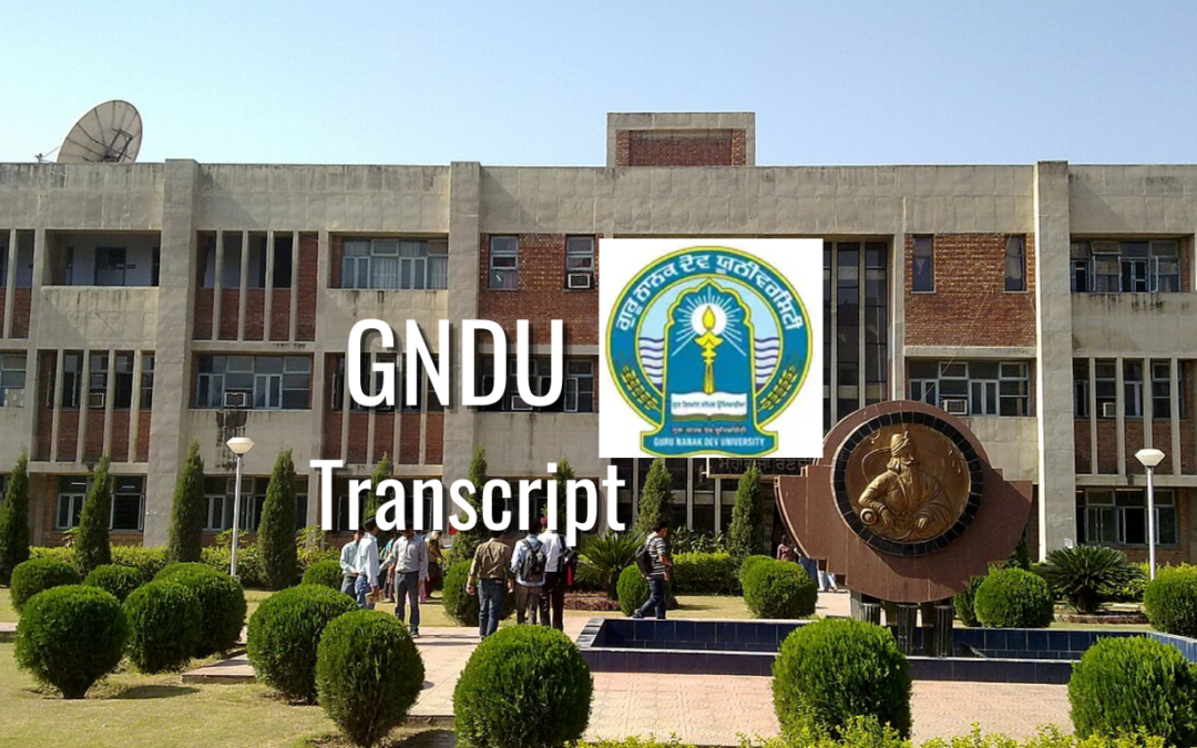 How should we get transcript from GNDU Online?