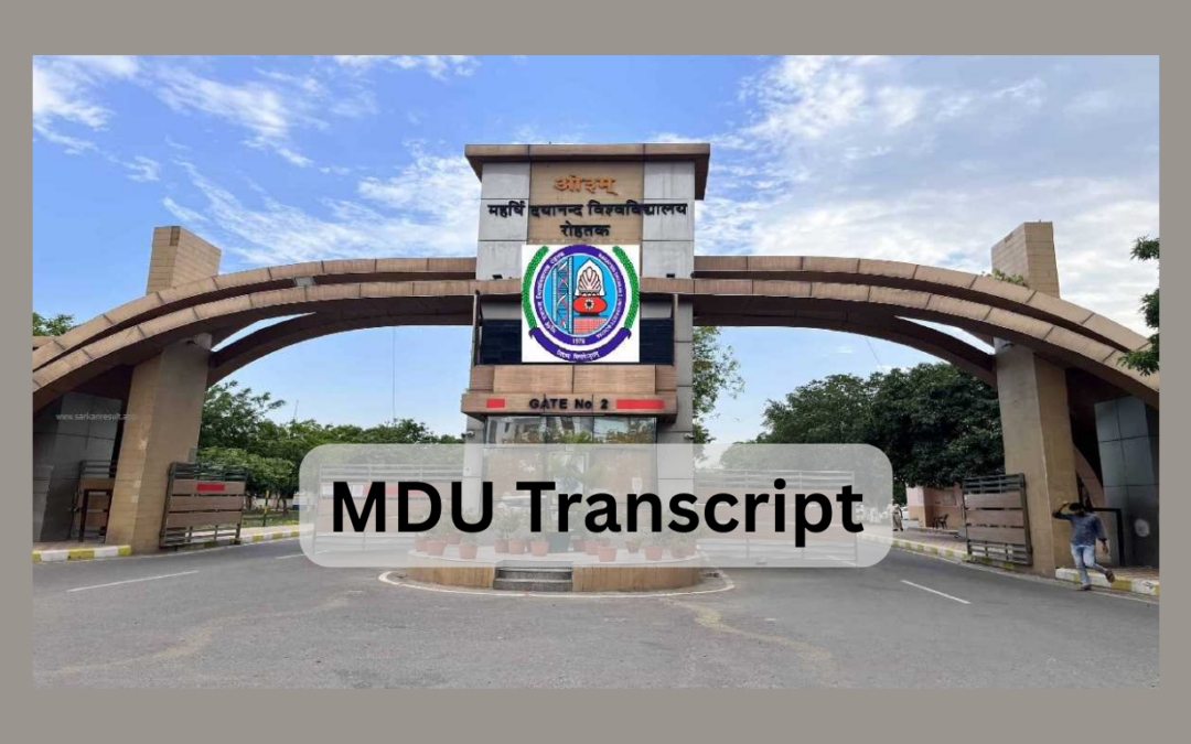 How can I Apply for MDU Rohtak Transcript from Canada?
